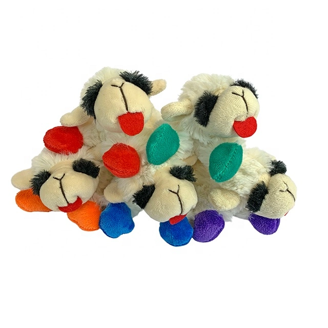 OEM Custom Lamb Plush Toy Puppy Chew Toy Dog Chew Tooth Brush Plush Toy