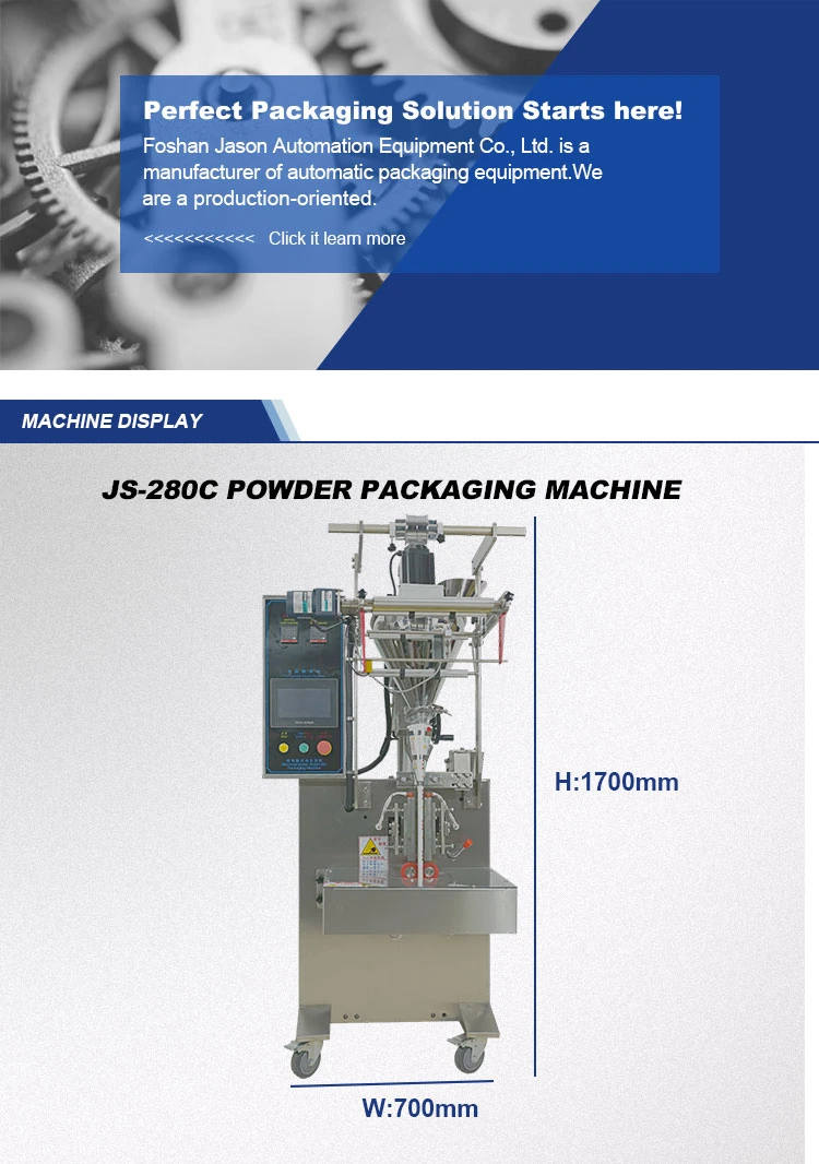 Full Automatic Pouch Powder Packing Jaggery Powder Sugar Powder Creamer Powder Packing Machine