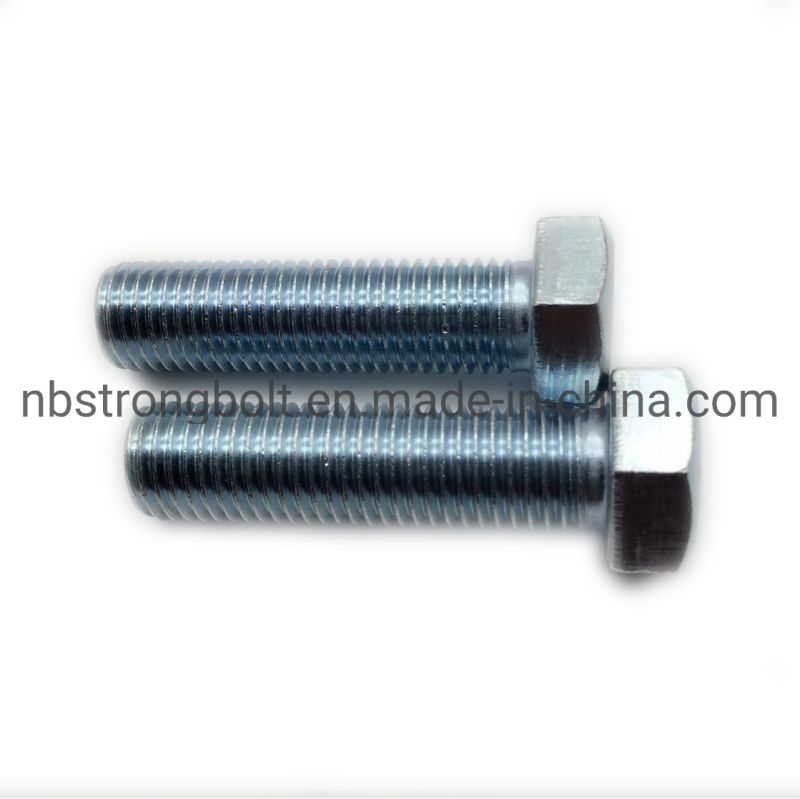 DIN933 Hex Bolt Screw Cl. 8.8 with Zinc Plated