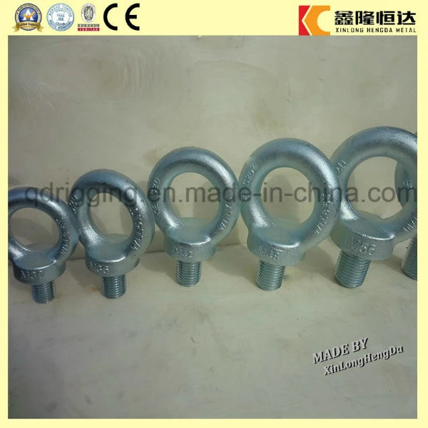 C15e Carbon Steel Galvanized Steel DIN580 Lifting Eye Bolts M16