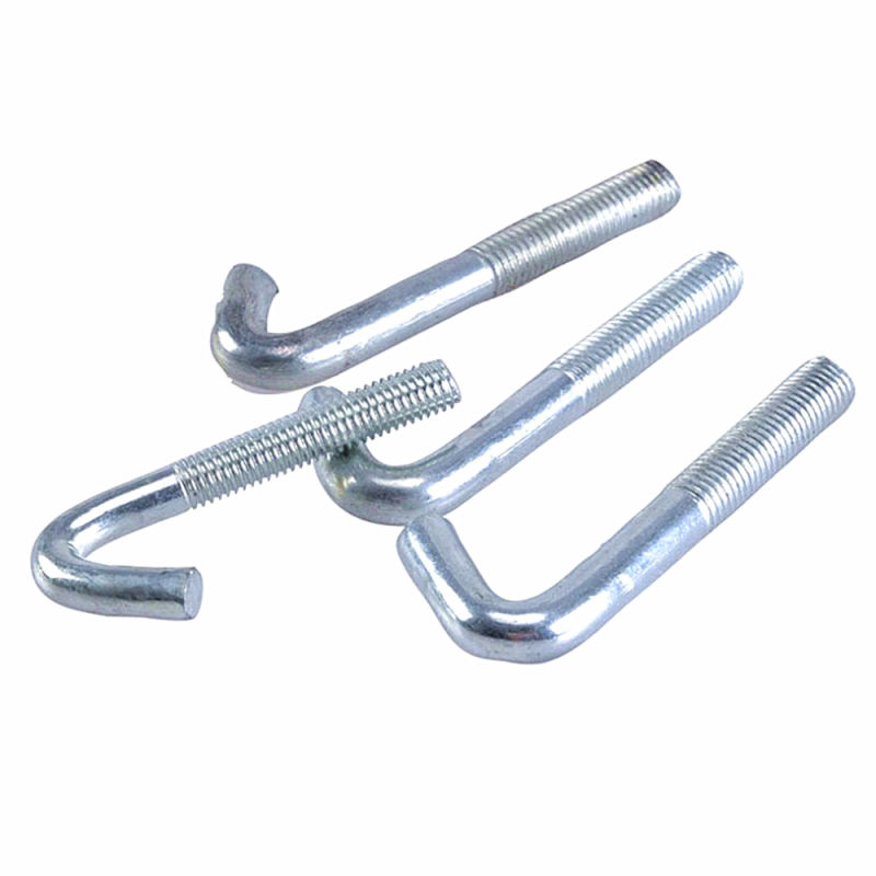 Metal Steel Plated J-Bolt with Square Nut