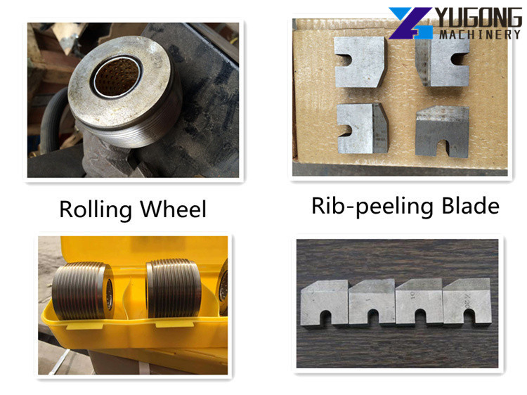 Concrete Reinforcing Screw Steel Rebar Rib Peeling Thread Rolling Machinery