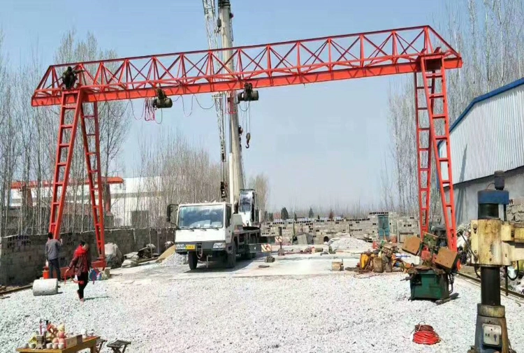 Durable Using Time Single Girder Gantry Crane with Side Cantilever