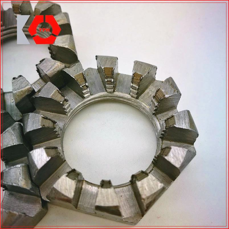 DIN 935/DIN 937 Grade a and B Hexagon Carbon Steel Slotted Castle Nut M6-M52