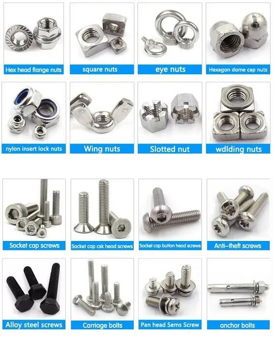 Stainless Steel Hexagon Nut with Bsw Threads, Hexagon Machine Nut, Locknuts, Wing Nuts