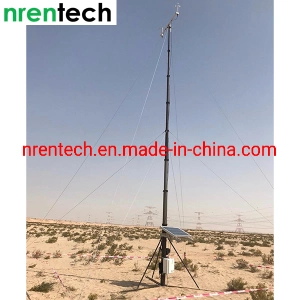 10m Winch up Telescopic Mast-20kg Payloads-Manual Operation Telescopic Mast-Pneumatic Mast