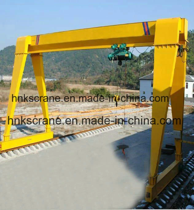 Henan Mine Outdoor High Quality Mobile Single Girder Gantry Crane/Electric Hoist Gantry Crane