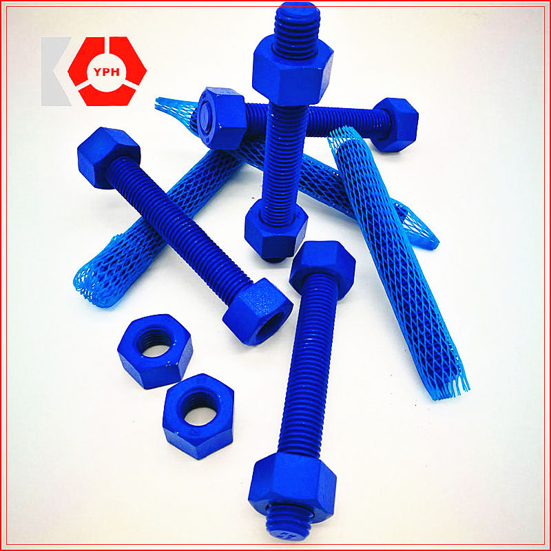 Fastener PTFE A193 B7 Stud Bolt with Heavy Hex Nut