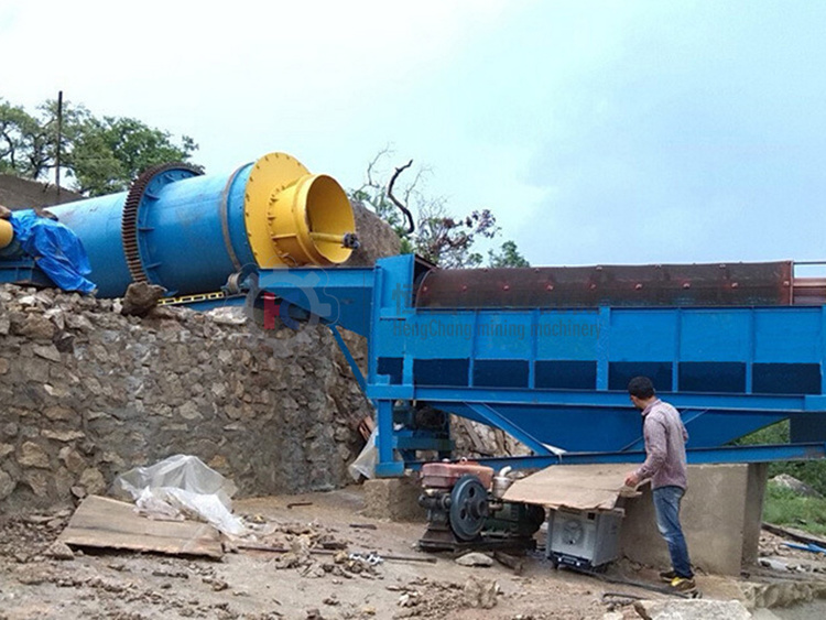 Rotary Sand Washer, Sticky Clay Stones Rotary Scrubber Washer Drum