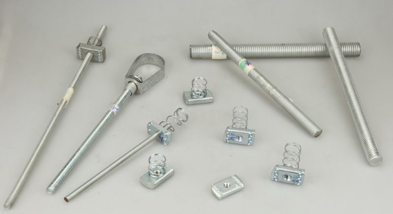 Gi Thread Rod Zinc Black Plated Carbon Steel