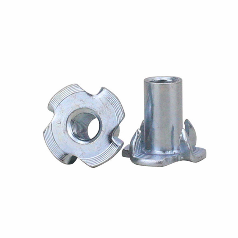 Stainless Steel/Carbon Steel 4 Claws Nut with 4 Sprongs Nut, Tee Nut