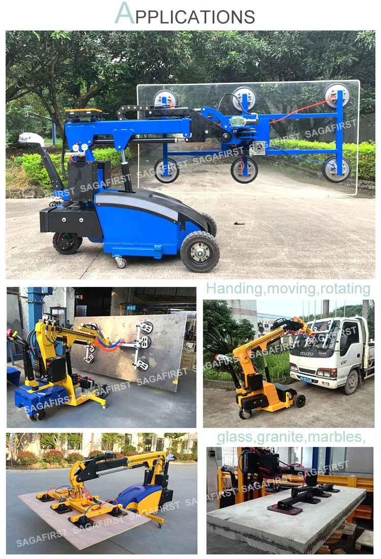 Hydraulic Mobile Vacuum Glass Lifter for Glass Window and Door