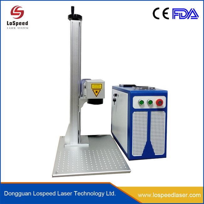 China Fiber Laser Galvo Marking Machine with Rotary, Auto up and Down Lifting and Focusing System