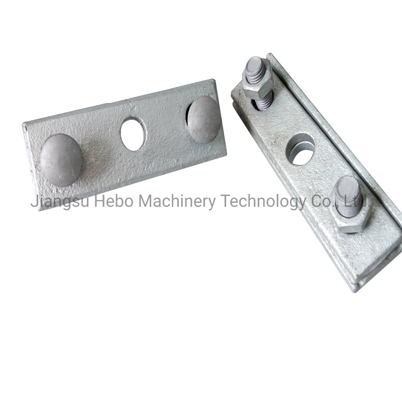 Galvanized Steel Line Cable Clamp Three Bolt Guy Wire Clamp