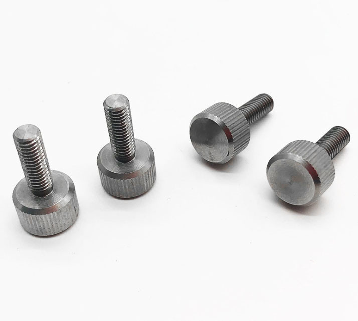 Knurled Cylindrical Head Bolts Slotted Thumb Screws