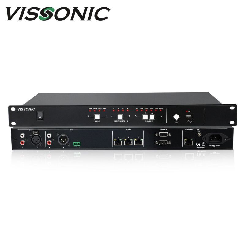 Full Digital Conference System Audio Wired Microphone System Discussion Conference Main Unit for Meeting Room