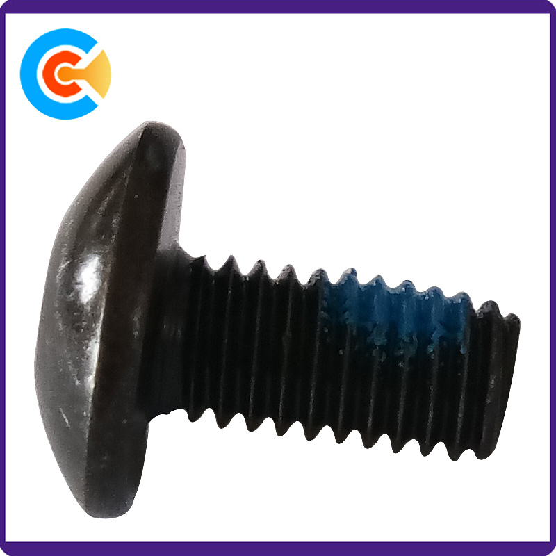 Black Carbon Steel Hex Socket Pan Head Screw Anti-Loose Screws