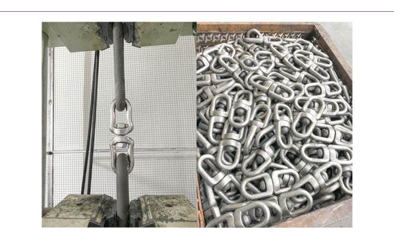 Drop Forged Alloy Steel Eye & Eye Chain Shackle Swivel Ring