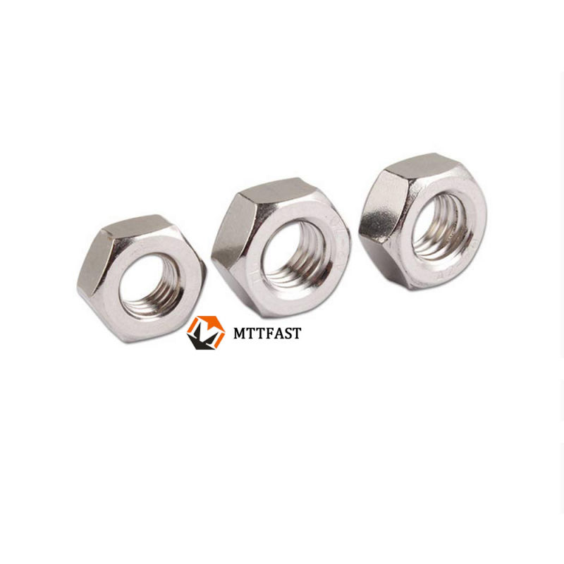 Factory Custom High Quality DIN 934 Stainless Steel Hex Nuts M8