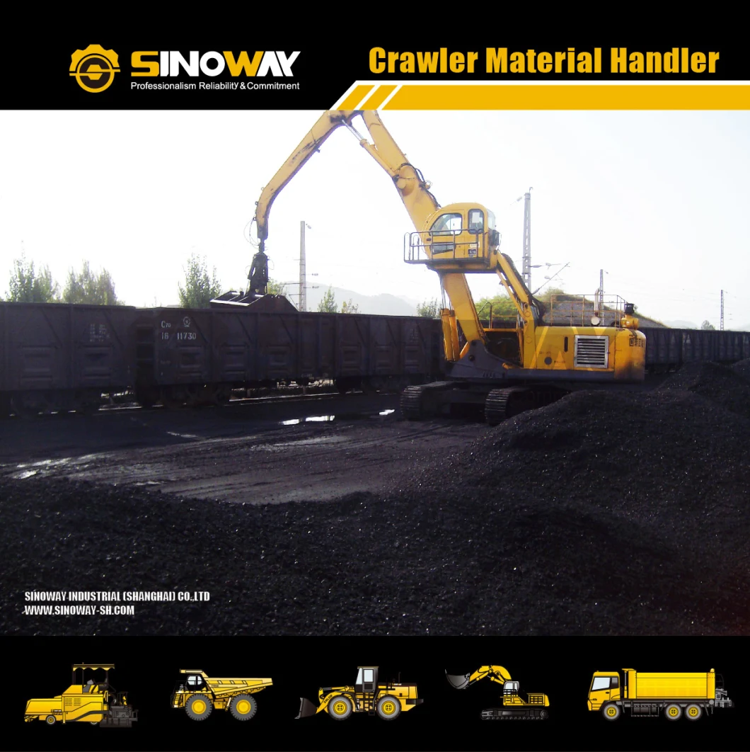 Harbor Crawler Material Handling Excavator with Loose Material Grab