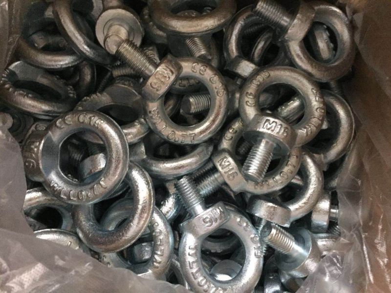 Q235 M10 Drop Forged DIN580 Zinc Plated Lifting Eye Bolt and Nut