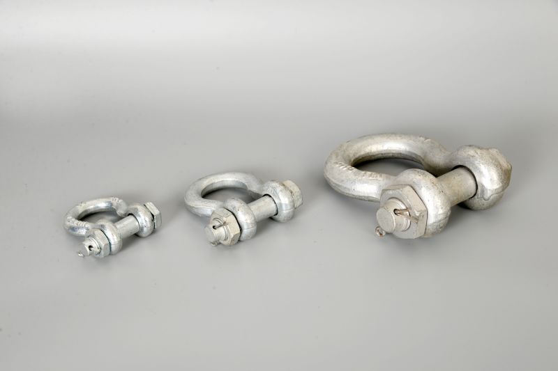 Carbon Steel U. S. Type 2130 Bolt Anchor Bow Shackle