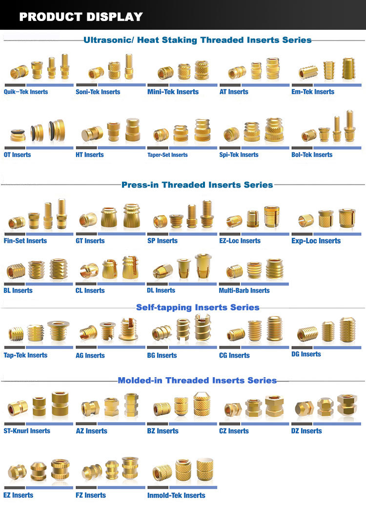 M6 Blind Insert Nuts, Plastic Insert Nut Brass, Threaded Insert