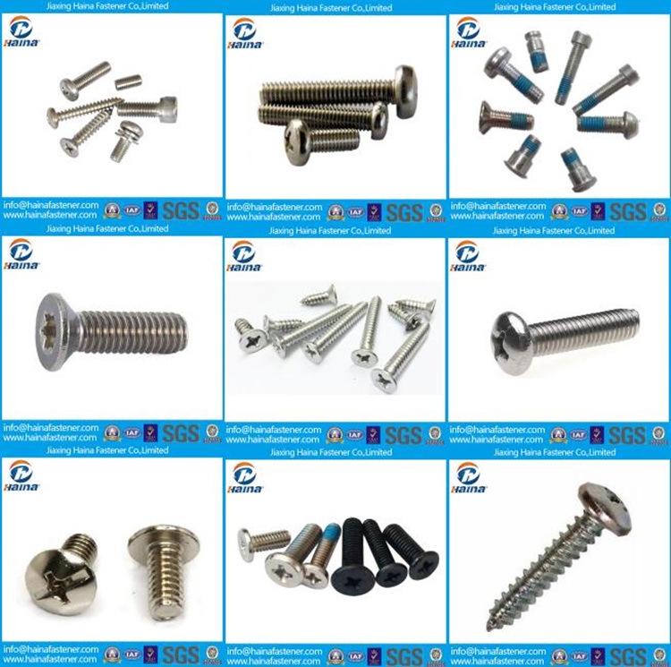 Stainless Steel SS316 SS304 316L Cross Socket Wood Screw with Round Washer