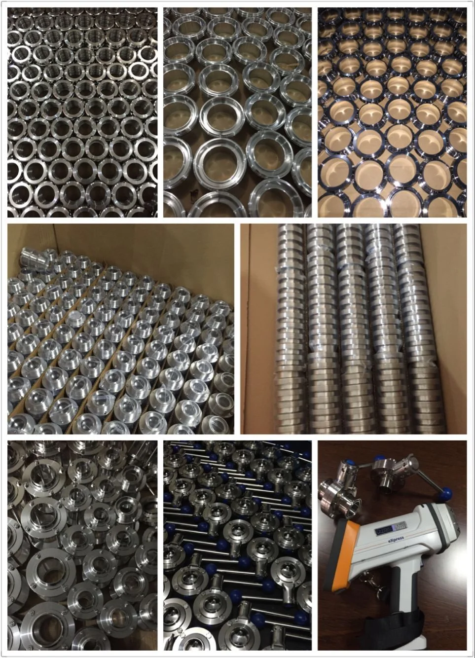 China Supplier of Stainless Steel Food Grade Manual Sanitary Butterfly Valve Welded/Welded