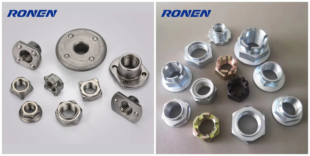 Hardware Carbon Steel Stainless Steel Fastener Zinc Hex Flange Nut Cap Nut Wheel Nut T Nut Rivet Nut Insert Nut Lock Nut Wing Nut Cashew Nut