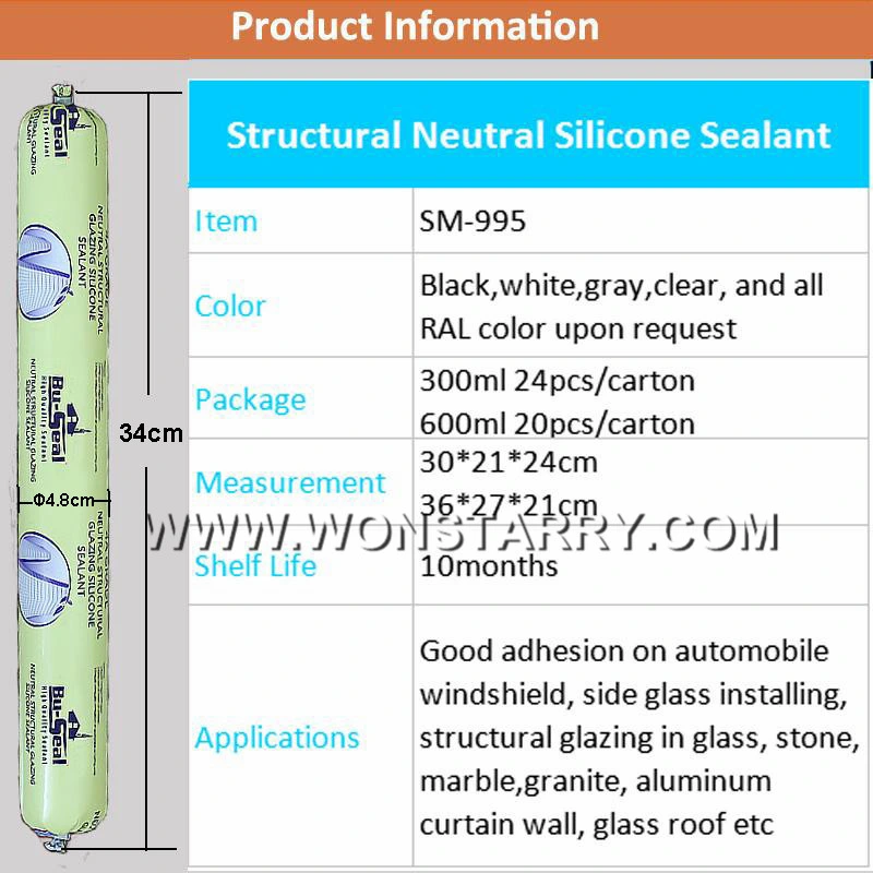 Cheap Price Structural Silicone Sealant for Auto Glass and Structural Glass Work