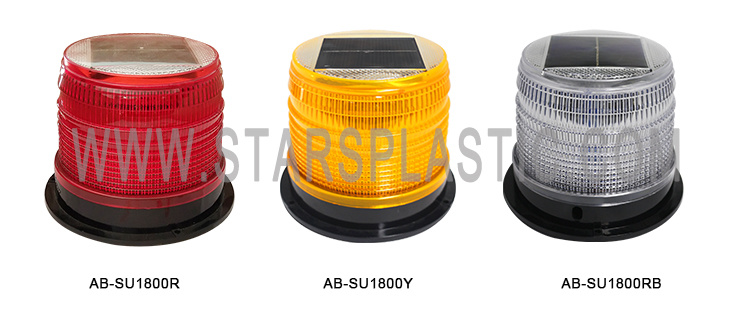 LED Solar Beacon Light/ Solar Water-Proof Vehicle Revolving / Rotary Warning Light (AB-SU1800)
