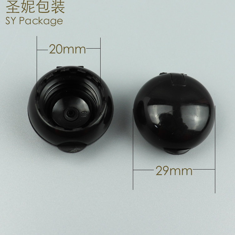 Black Color PP Material 20/400 Plastic Screw Flip Top Cap