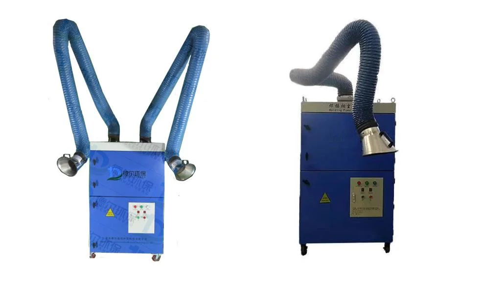 Portable Double Arms Welding Smoke Fume Extractor/Industrial Laser Fume Extractor