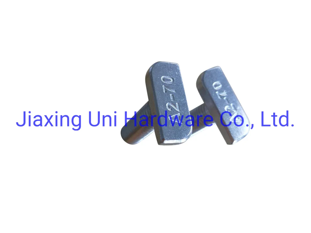 A2-70 Stainless Customized Hammer Head Bolts / T Type Bolts, Full Thread