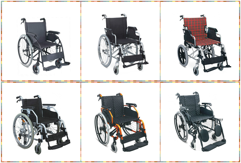 Flip-up and Height-Adjustable Desk Armrest Aluminum Manual Wheelchair