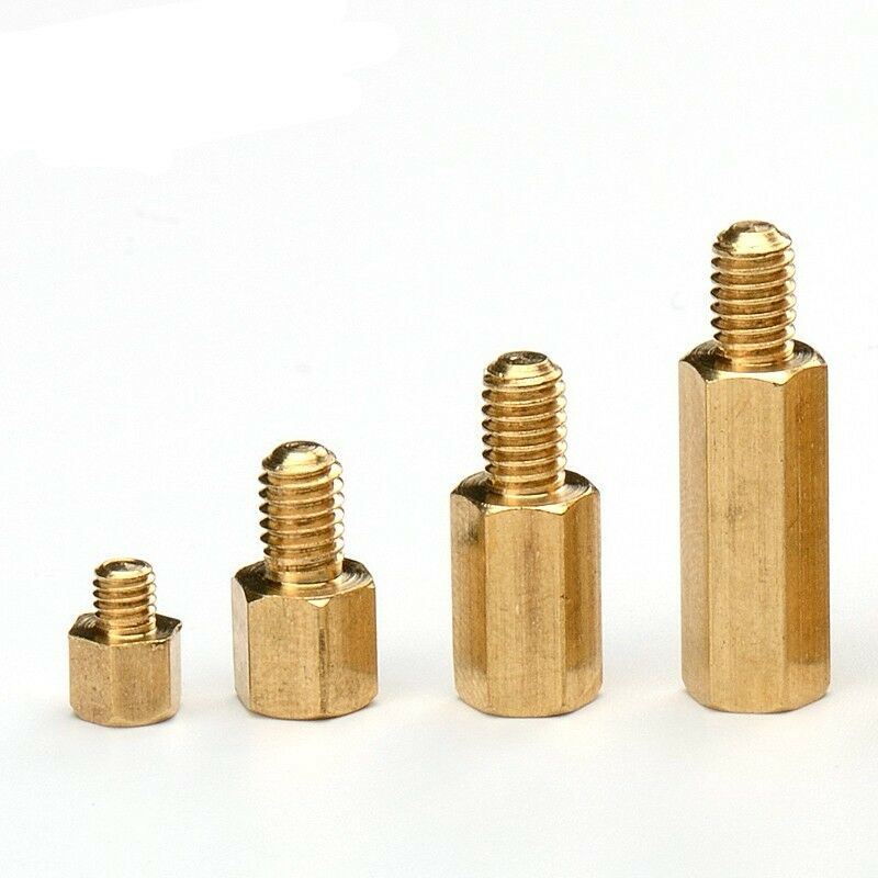 Non-Standard Turned Part Short Brass Threaded Rod Stud