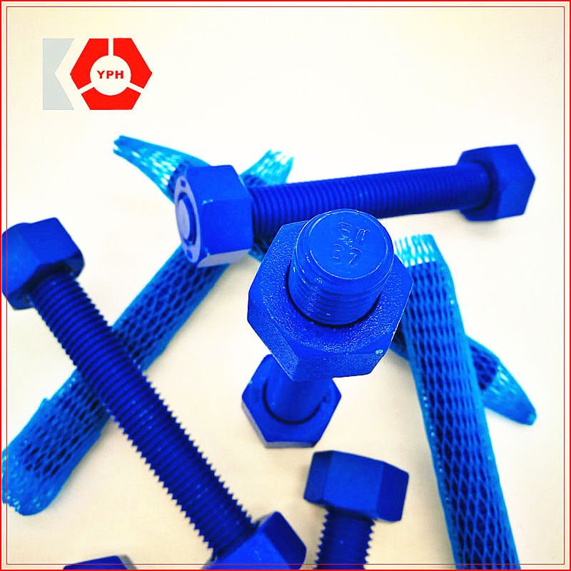 Fastener PTFE A193 B7 Stud Bolt with Heavy Hex Nut