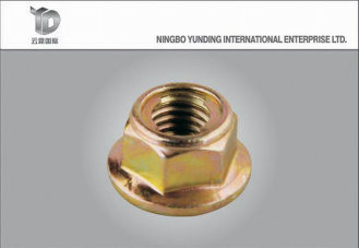2016 Hot Sale Hexagonal Flange Steel Lock Nut, Zinc Plated