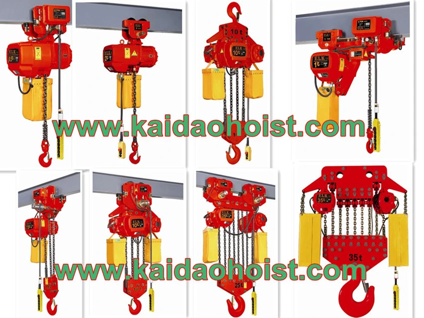 2ton OEM Design Double Speed Electric Chain Hoist Crane with Manual Trolley