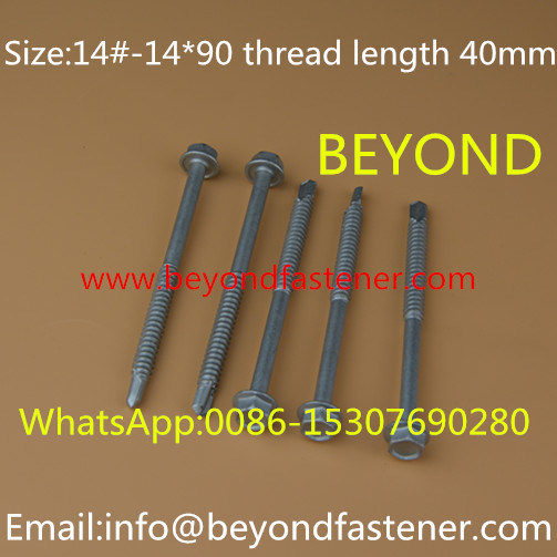 Bimetal Screw Tek Screw Roofing Screw Self Tapping Screw Buildex Screw