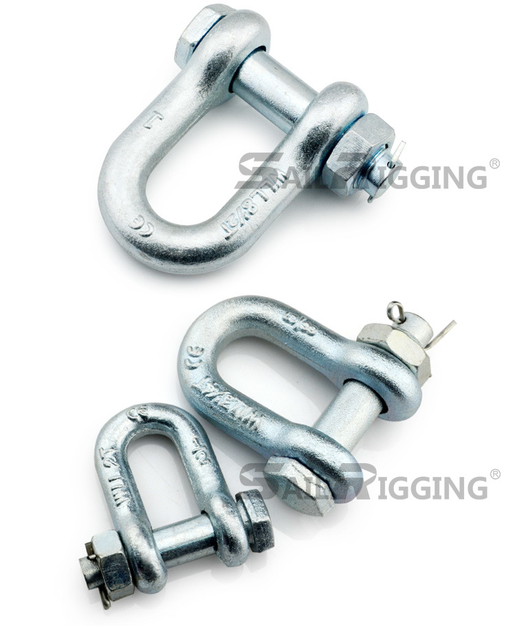 High Load Forged G2150 Bolt and Nut Safety Pin Shackle