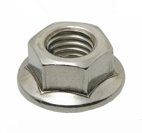 Metric Stainless Steel Carbon Steel Plating Hexagon Flange Nuts Manufacturer