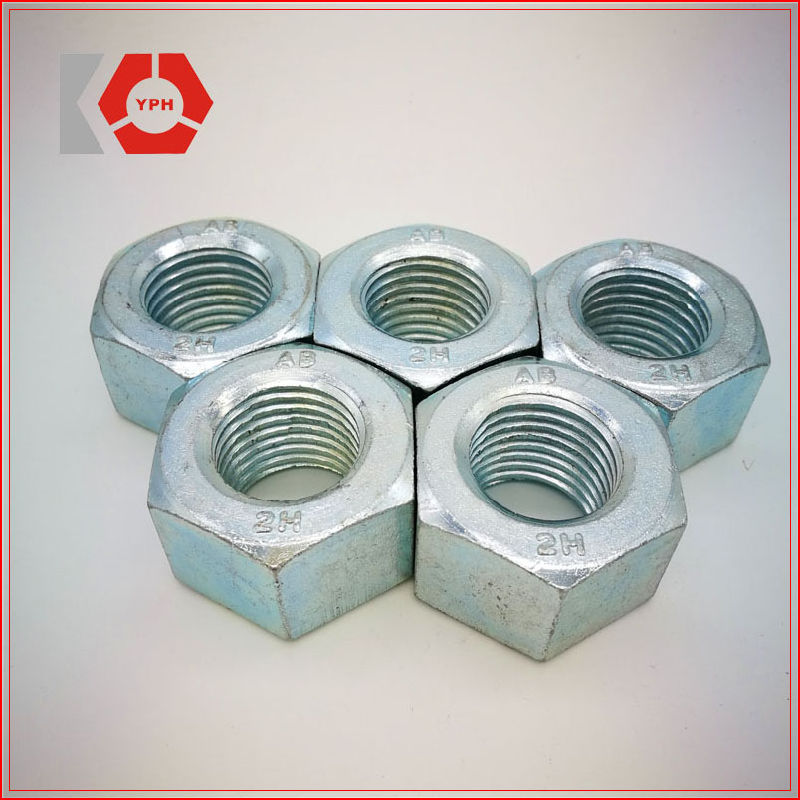 A194 Hex Nut Blue White Zinc Coating Hex Nut