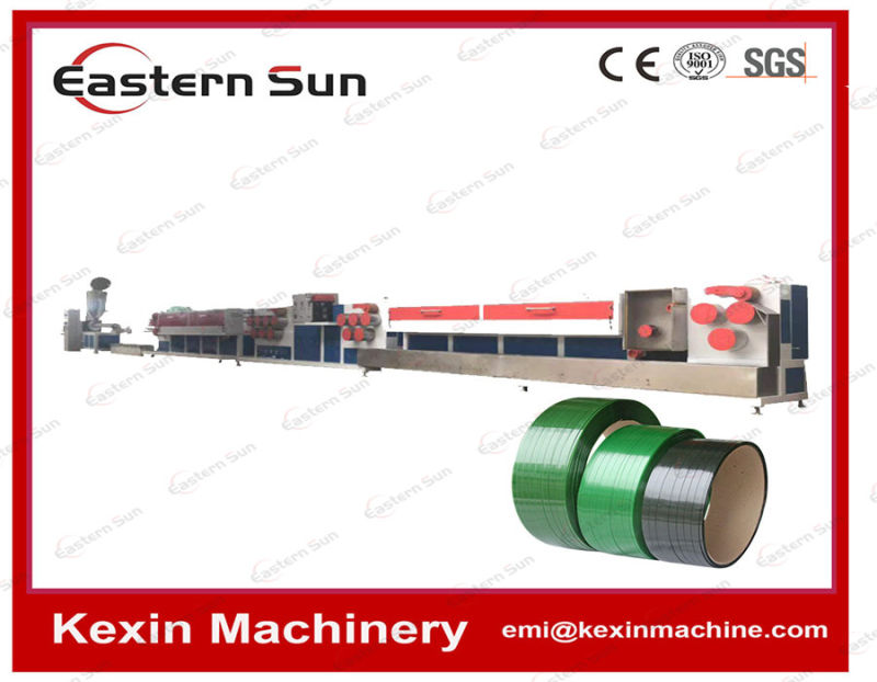 Plastic PET Packing Flakes Strap Making Extruder Machine Line with Single or Double Extrusion Mould Head