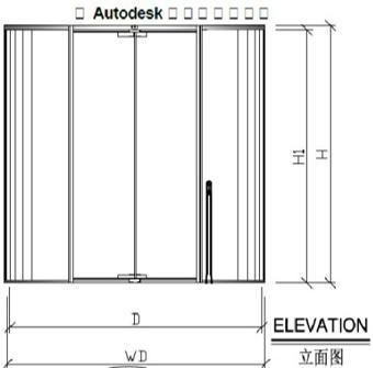 3 Wing or 4 Wing Automatic Revolving Door Aluminum Glass Rotary Door