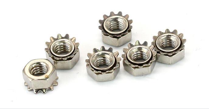 304 Stainless Steel K-Cap Nut with Teeth Lock Nut