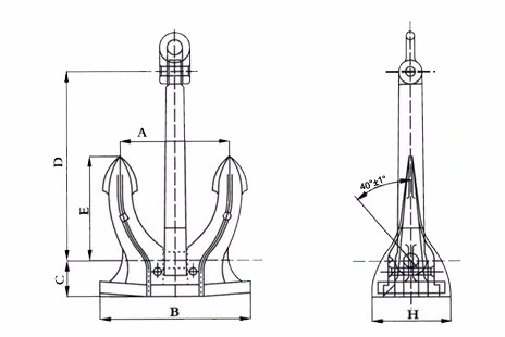 Stainless Steel Spek Anchor Yacht Anchor Boat Anchor for Hot Sale