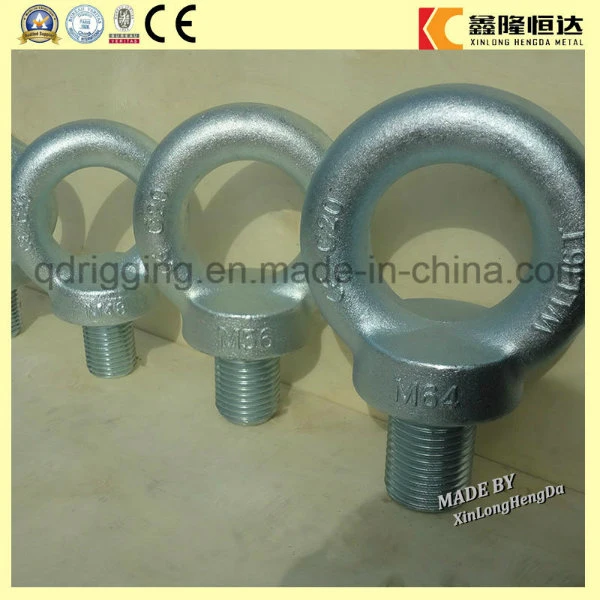 C15e Carbon Steel Galvanized Steel DIN580 Lifting Eye Bolts M16