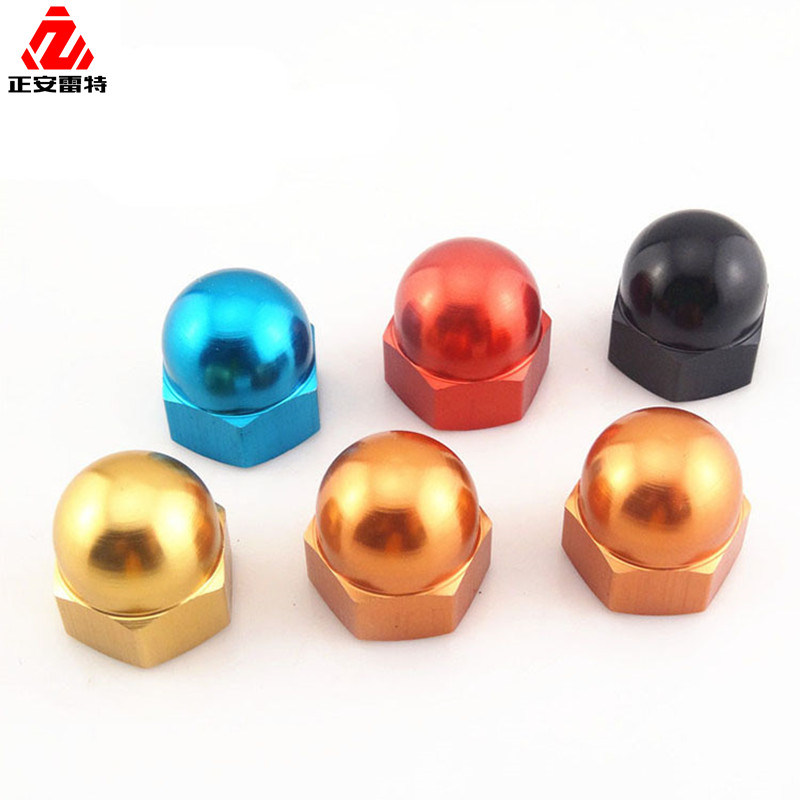 Colorful Cap Nut M2 M2.5 M3 M4 M5 M6 M8 Aluminum Serrated Locknuts for Drone Uav Fpv